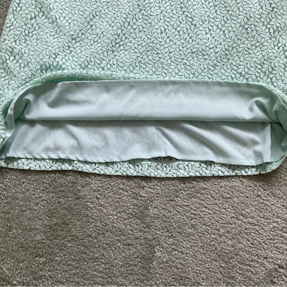Pendleton Mint Green Lace Shift Dress - Picture 8 of 15